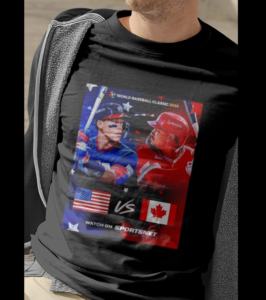 World Baseball Classic 2026 USA Vs Canada Sportsnet Event T-Shirt