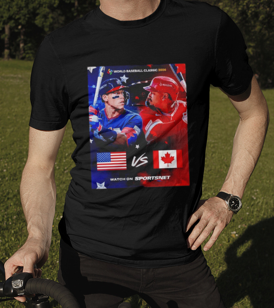 World Baseball Classic 2026 USA Vs Canada Sportsnet Event T-Shirt
