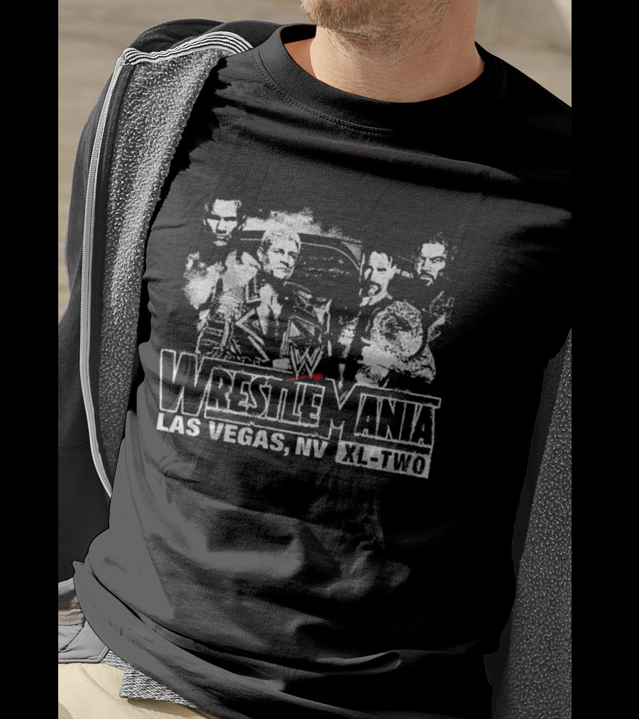 WrestleMania Las Vegas NV XL Two WWE Legends T-Shirt