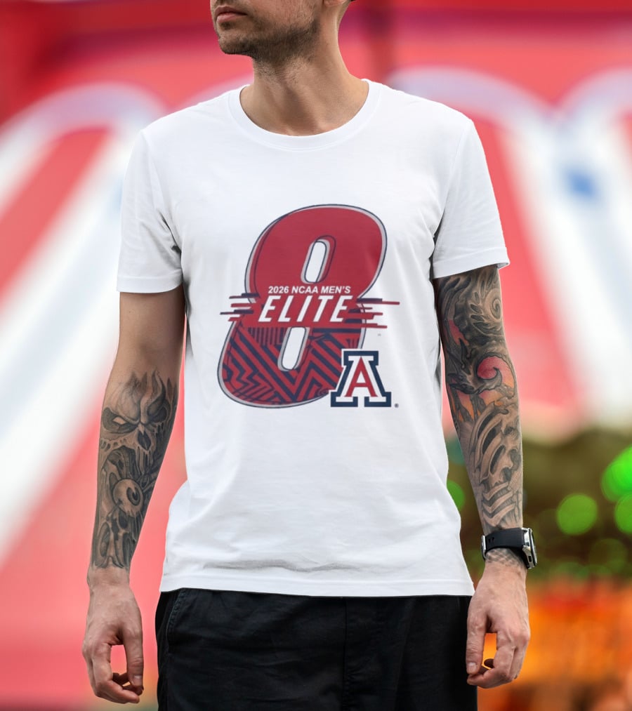 2026 NCAA Men's Elite 8 Arizona Wildcats Basketball T-Shirt