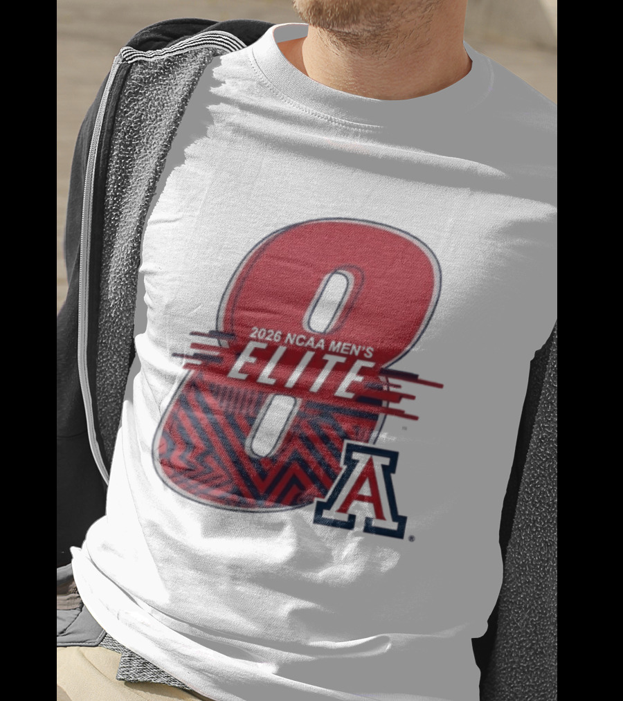 2026 NCAA Men's Elite 8 Arizona Wildcats Basketball T-Shirt