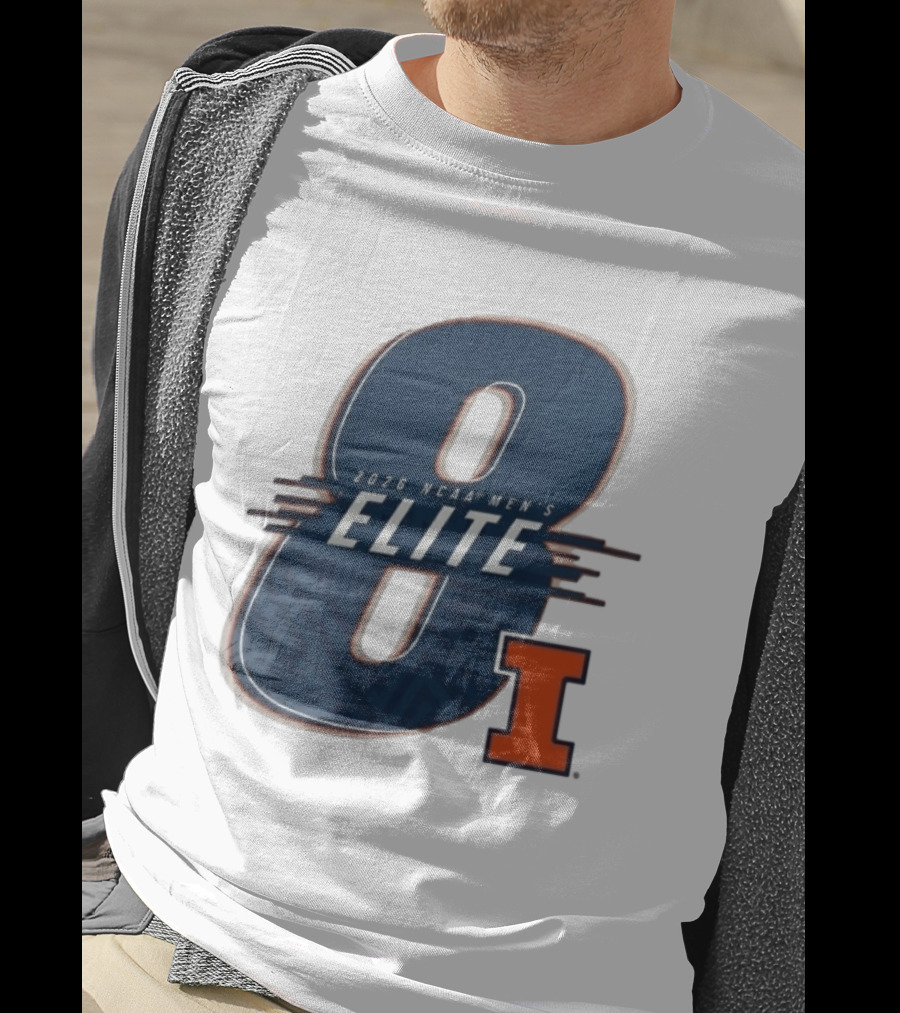 2026 NCAA Men's Elite 8 Illinois Fighting Illini I T-Shirt