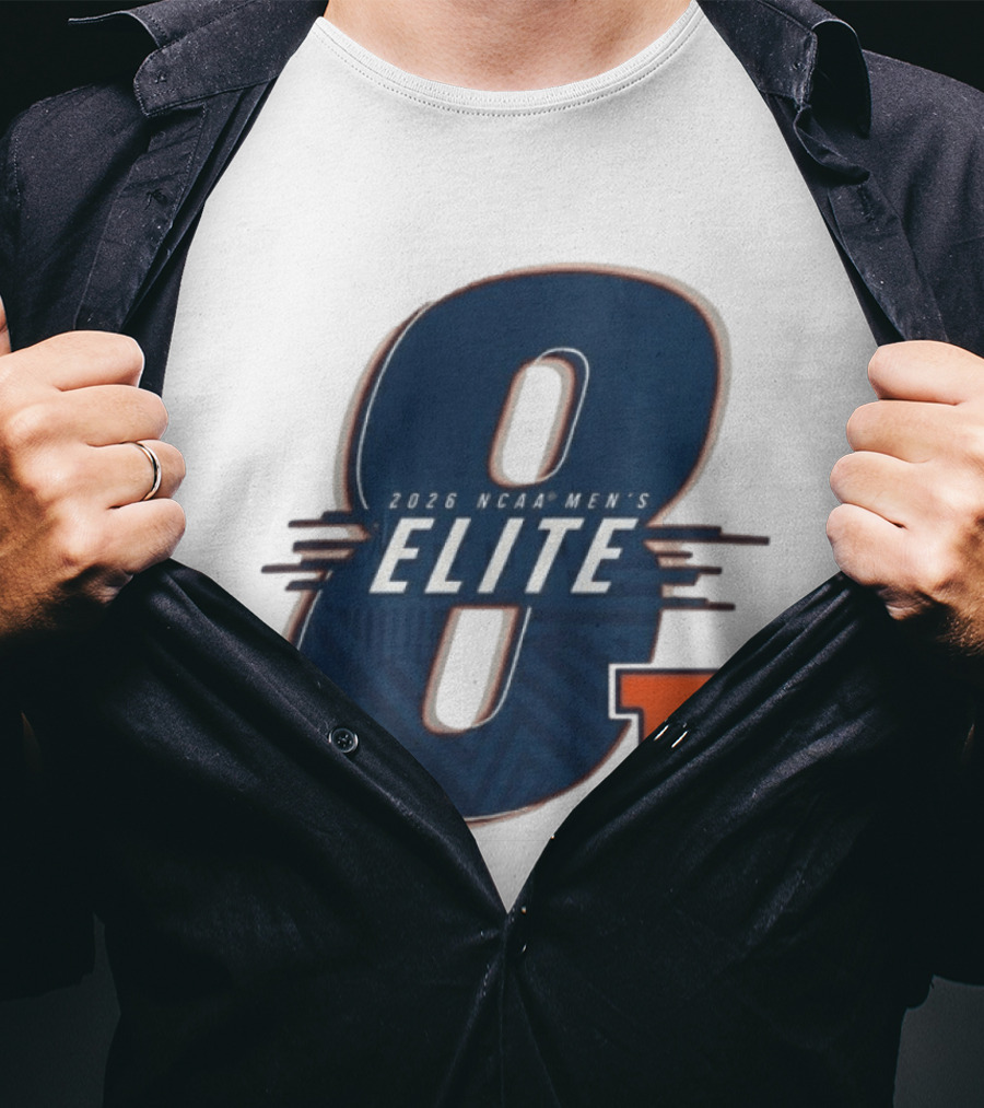 2026 NCAA Men's Elite 8 Illinois Fighting Illini I T-Shirt