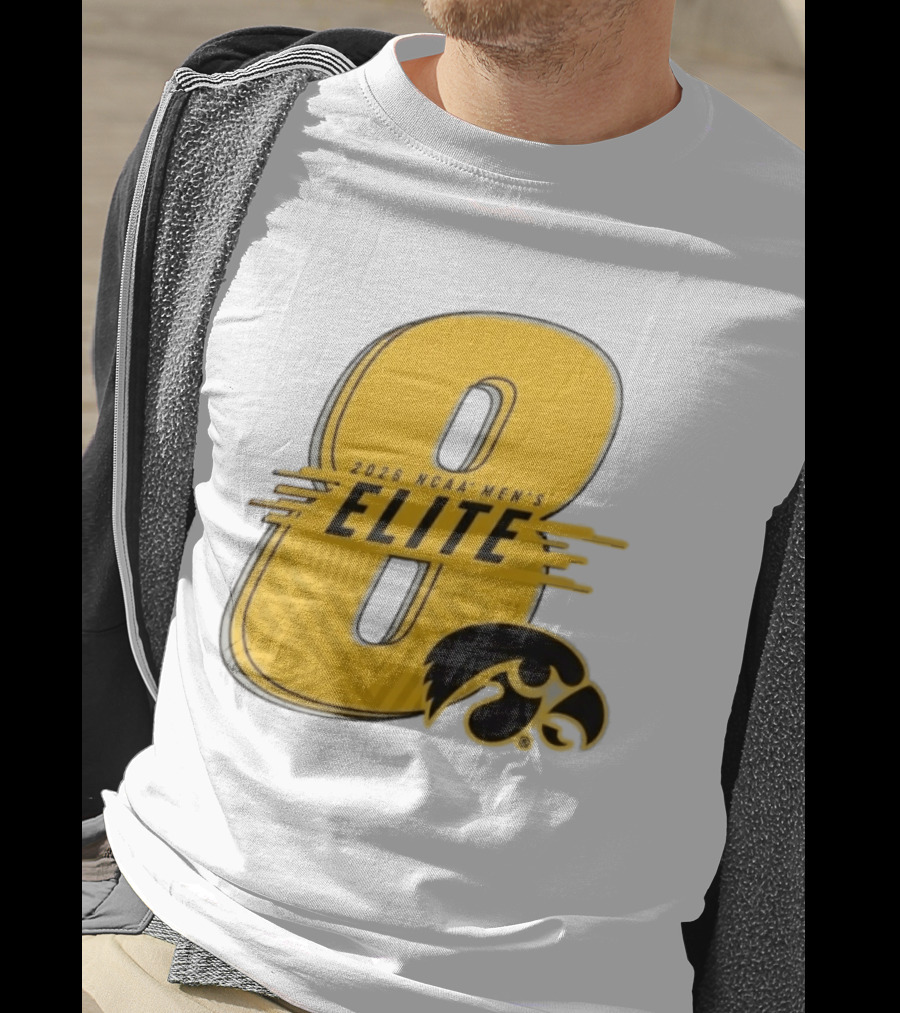 2026 NCAA Men's Elite 8 Iowa Hawkeyes Fan Gear T-Shirt