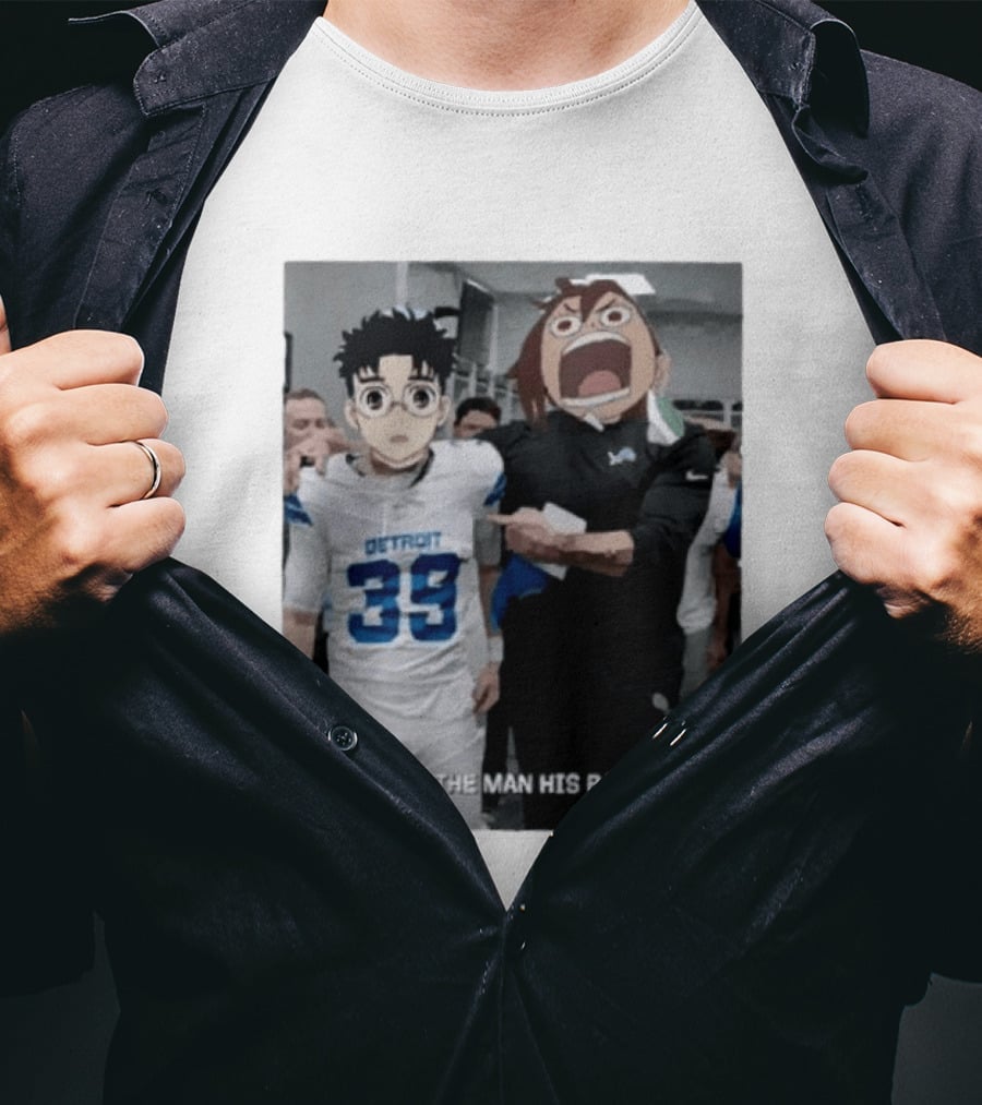 Detroit Lions Anime Give The Man His Ball T-Shirt