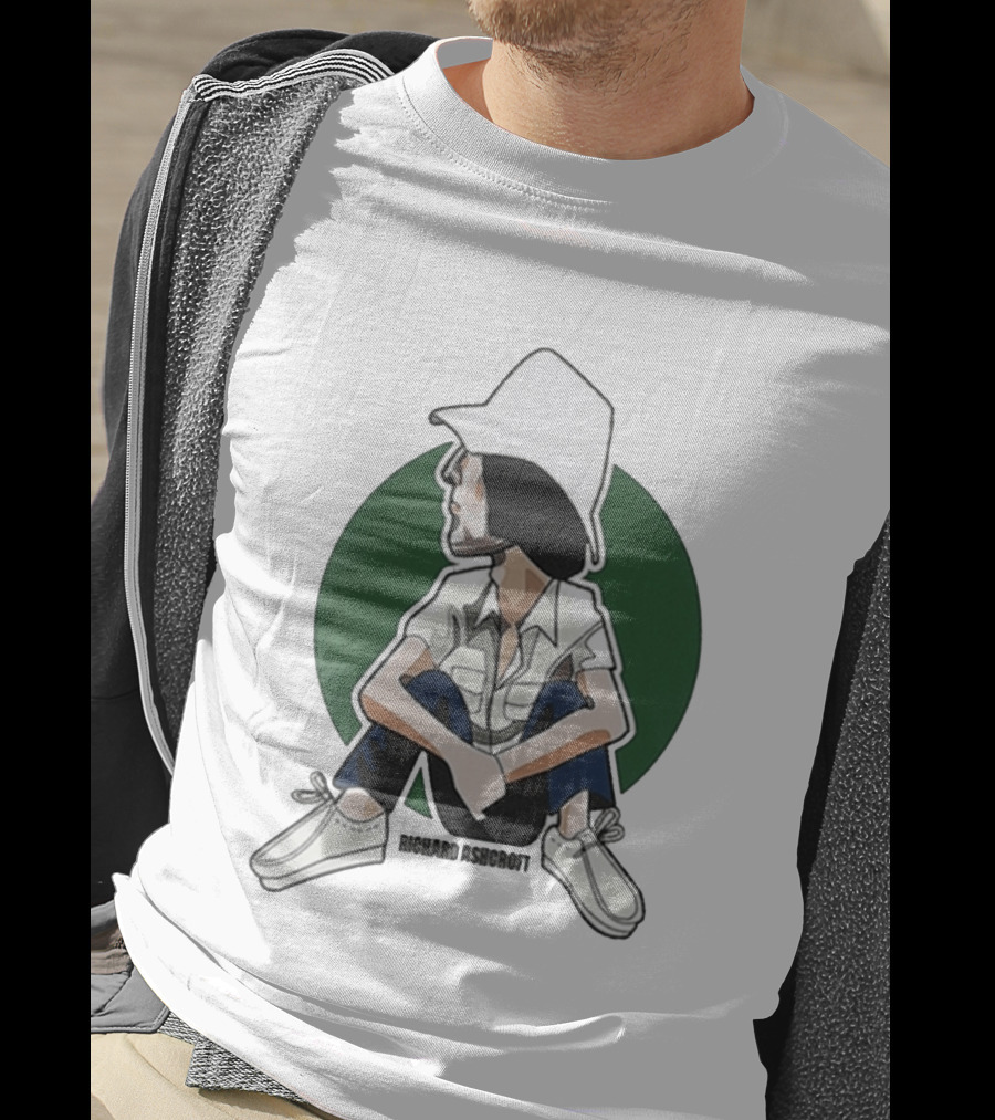 Richard Ashcroft 2026 Tour Illustration Seated Figure T-Shirt