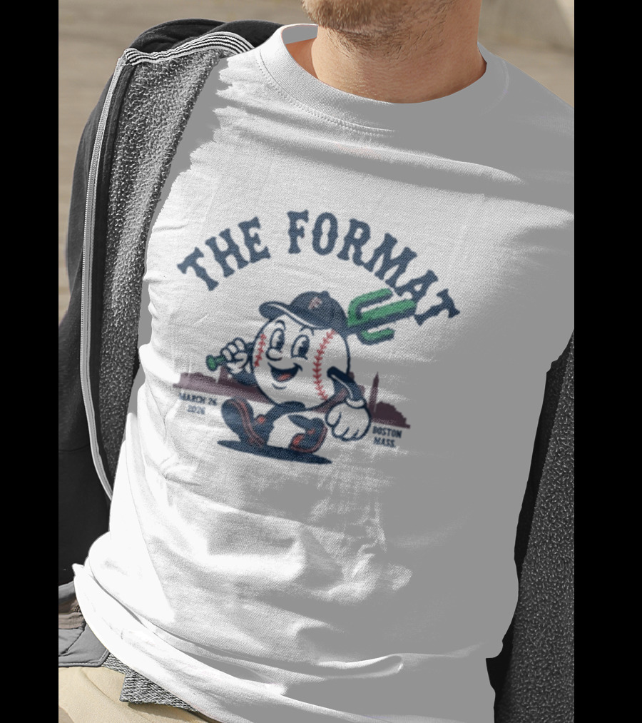 The Format Boston March 2026 Baseball Character Event T-Shirt