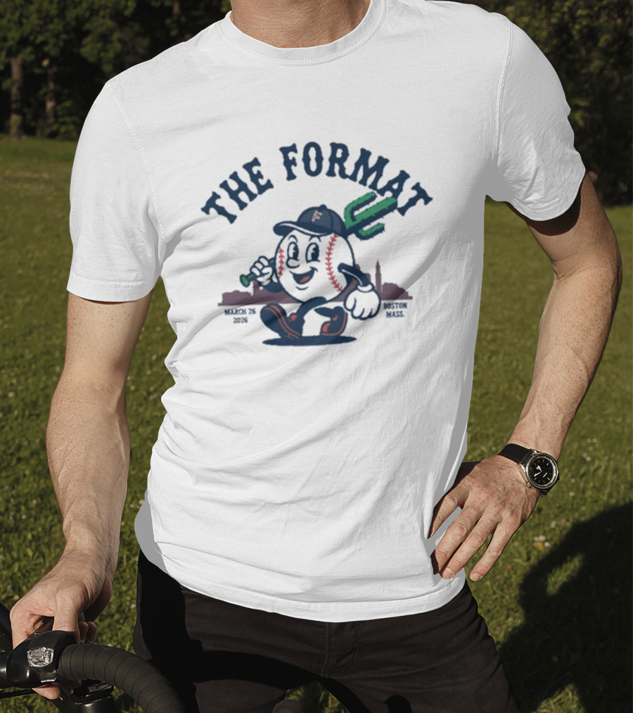 The Format Boston March 2026 Baseball Character Event T-Shirt