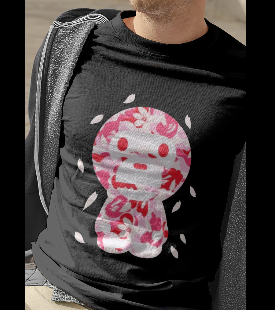 Abc Sakura Camo Baby Milo Cropped Blossom Series T-Shirt