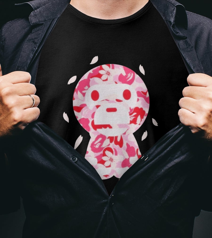 Abc Sakura Camo Baby Milo Cropped Blossom Series T-Shirt