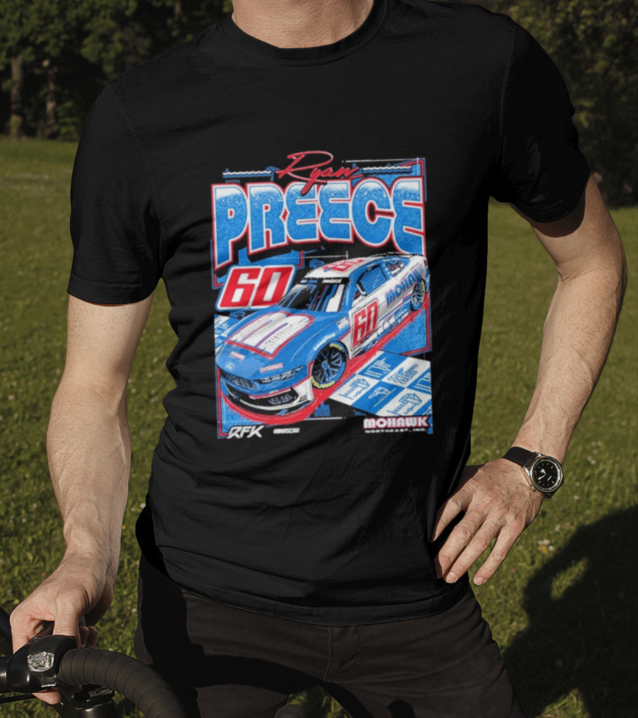 Ryan Preece 2025 Mohawk RFK 60 NASCAR Racing Car T-Shirt
