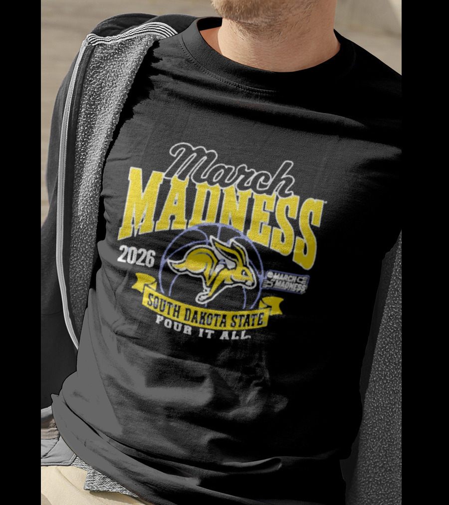 South Dakota State 2026 Jackrabbits March Madness Four It All T-Shirt