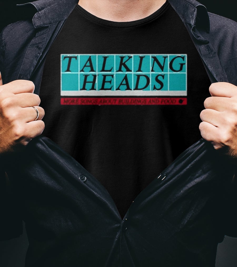 Talking Heads More Songs About Buildings And Food Tiled Block T-Shirt