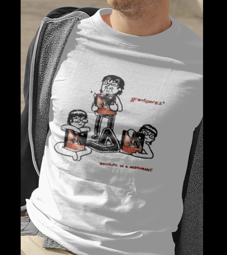 Backflips In A Restaurant Tour Grantperez Sketch T-Shirt