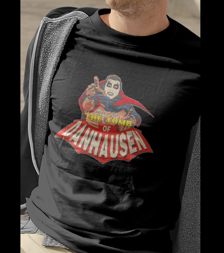 The Tomb Of Danhausen WWE Comic Style Iconic Figure T-Shirt