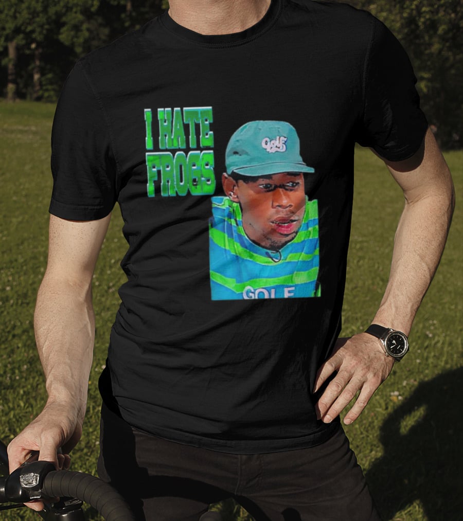 Tyler The Creator I Hate Frogs Meme Golf Hat Striped T-Shirt