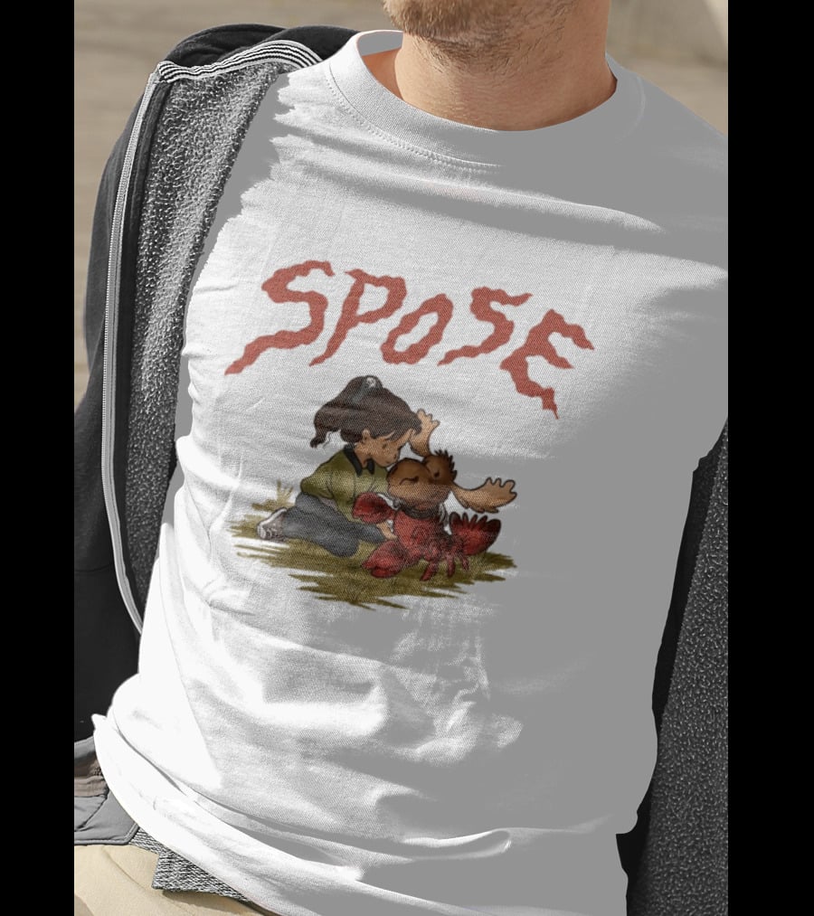 Spose Moose Lobster Ringer Child Petting Hybrid T-Shirt
