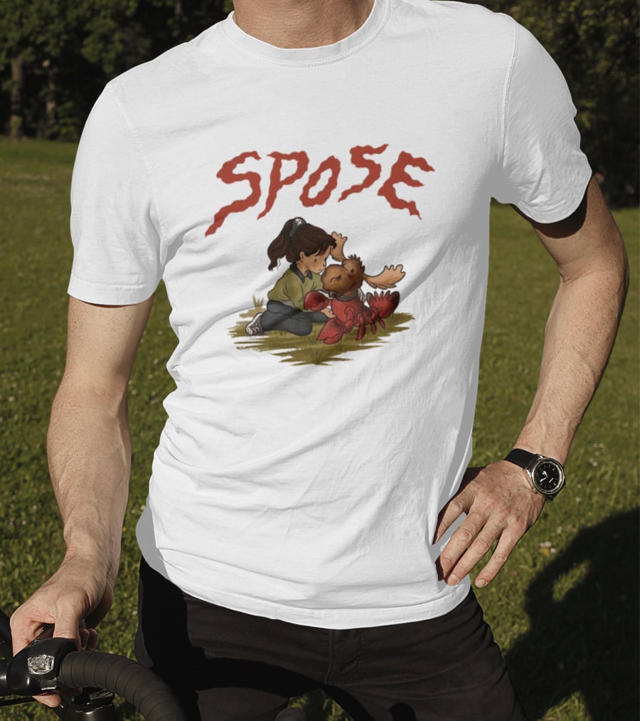 Spose Moose Lobster Ringer Child Petting Hybrid T-Shirt