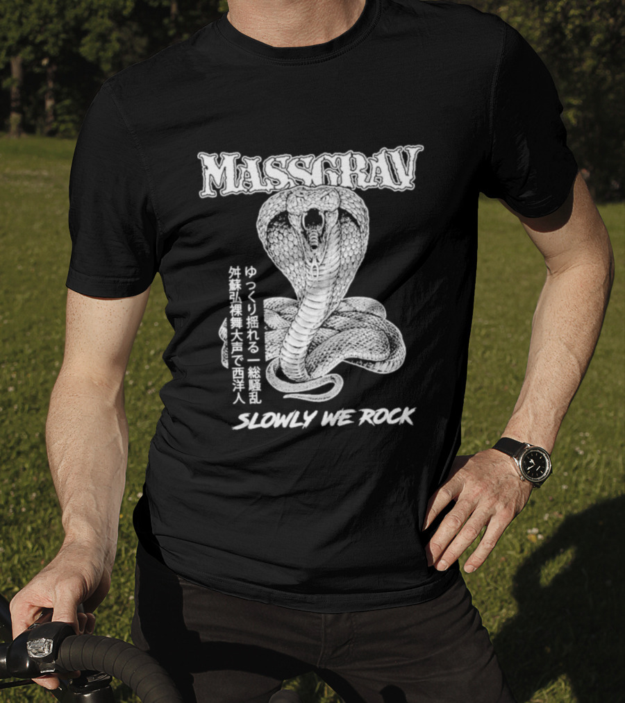 Massgrav Slowly We Rock Cobra Snake Tattoo T-Shirt