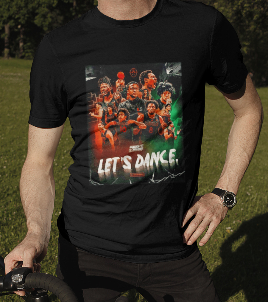 Miami Hurricanes Basketball Let's Dance March Madness Players T-Shirt