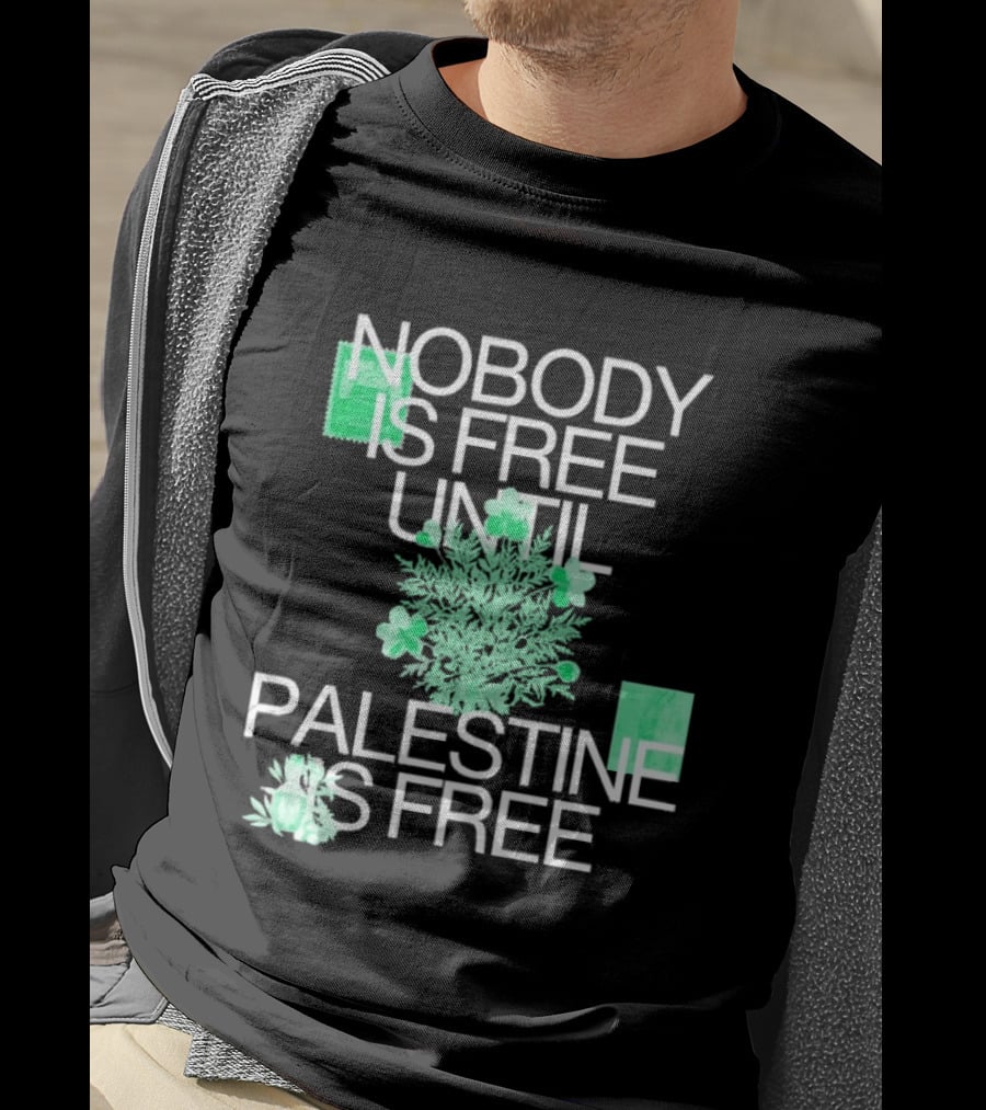 Nobody Is Free Until Palestine Is Free St. Patrick's Day Shamrock T-Shirt