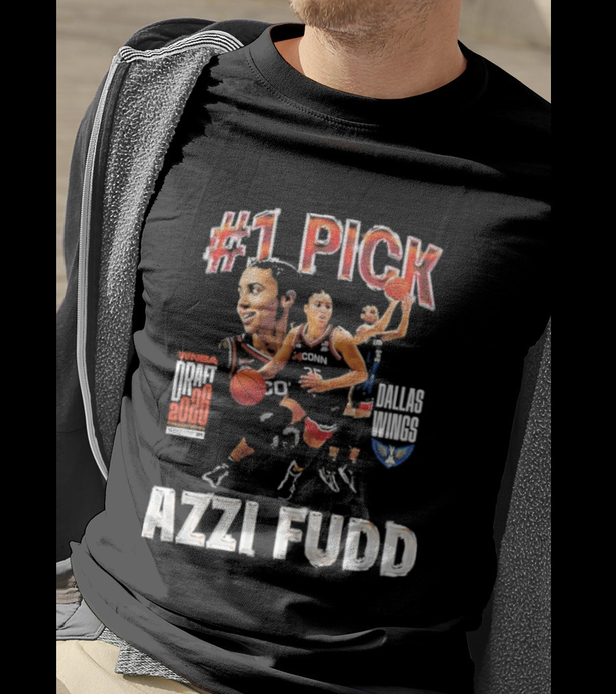 Azzi Fudd No 1 Pick 2026 WNBA Draft Dallas Wings T-Shirt