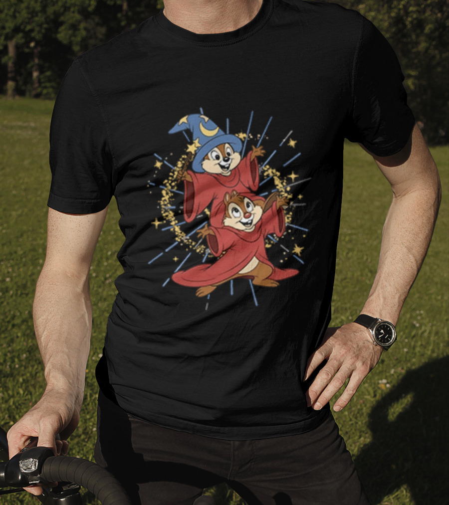 Chip And Dale Sorcerer Magic Disney T-Shirt