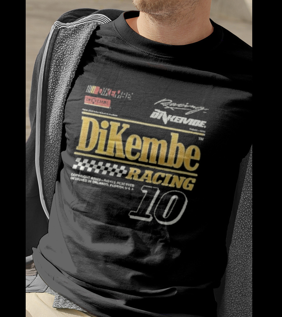 DiKembe Racing Gainesville Orlando Florida Number 10 T-Shirt