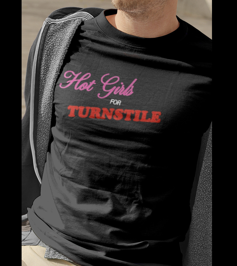 Hot Girls For Turnstile Pink And Red T-Shirt