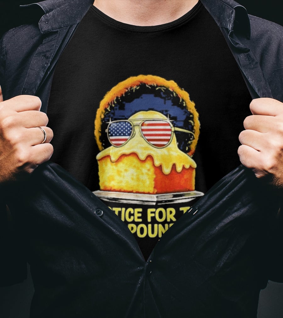 Justice For The Lemon Pound Cake Sunglasses USA Flag T-Shirt