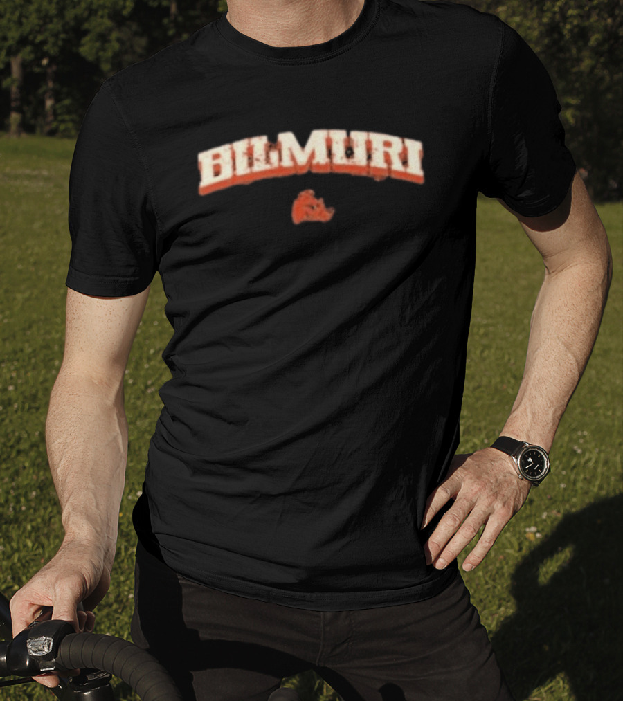 Bilmuri Splatter Arch With Bulldog Motif T-Shirt