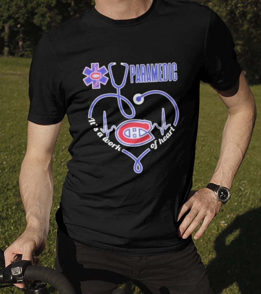 Montreal Canadiens Paramedic Heartbeat Stethoscope T-Shirt