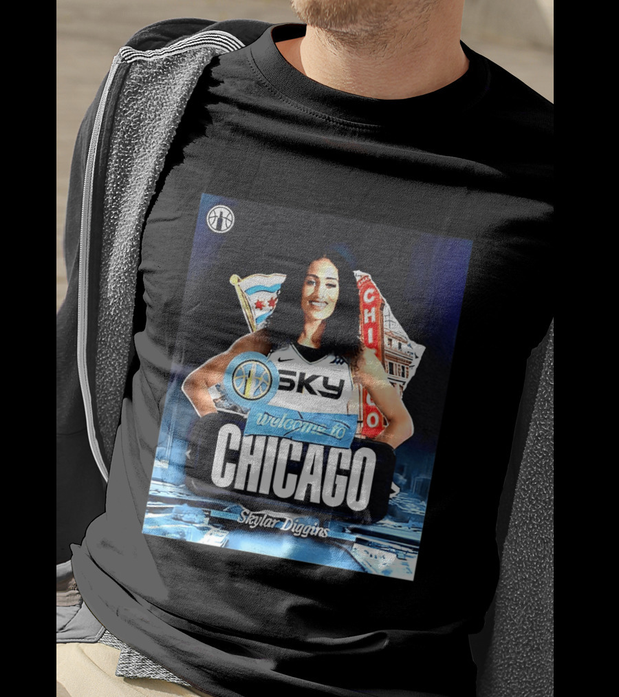 Welcome Skylar Diggins To Chicago Sky WNBA T-Shirt