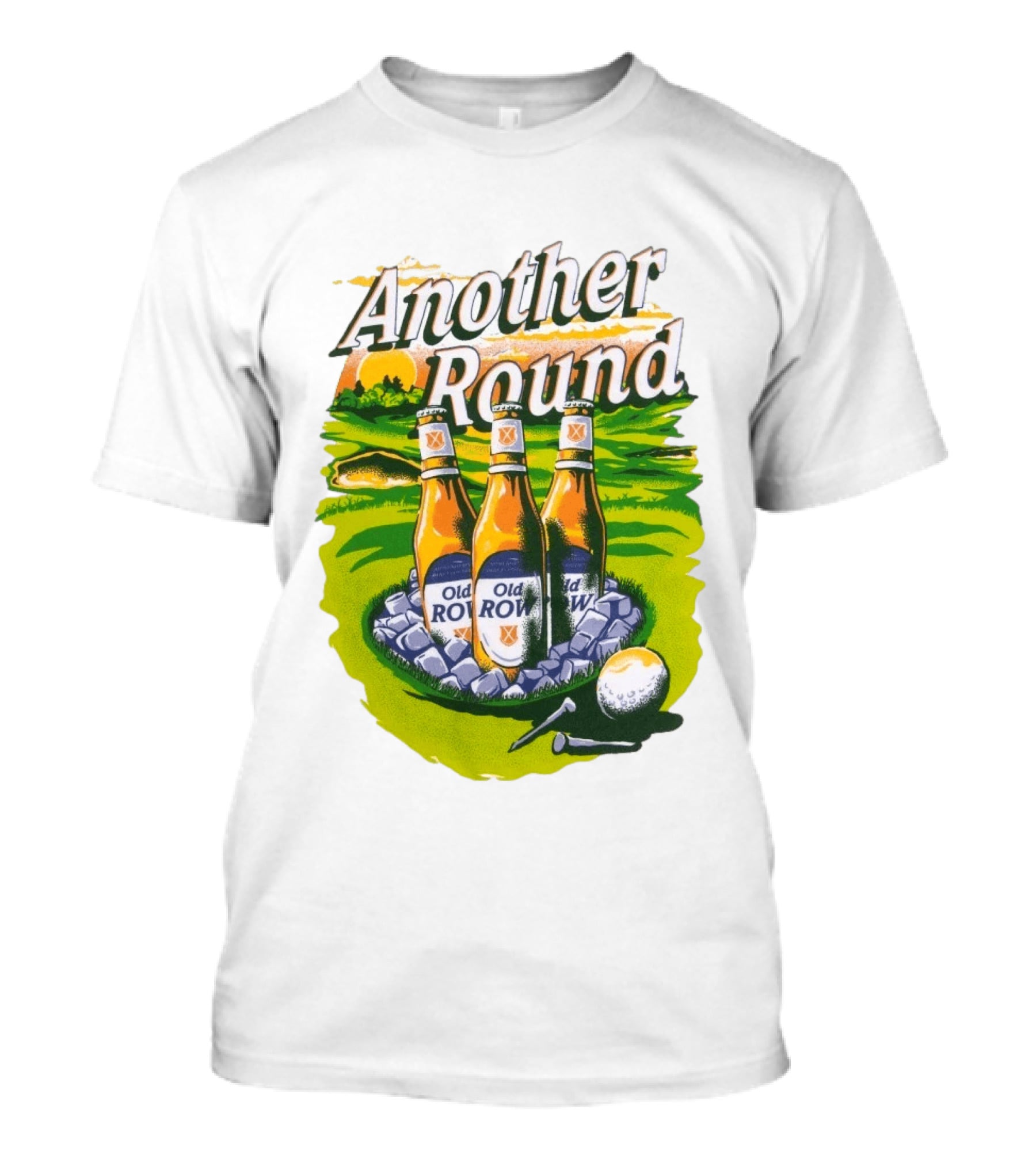 Another Round Old Row Golf Beer Bottles T-Shirt