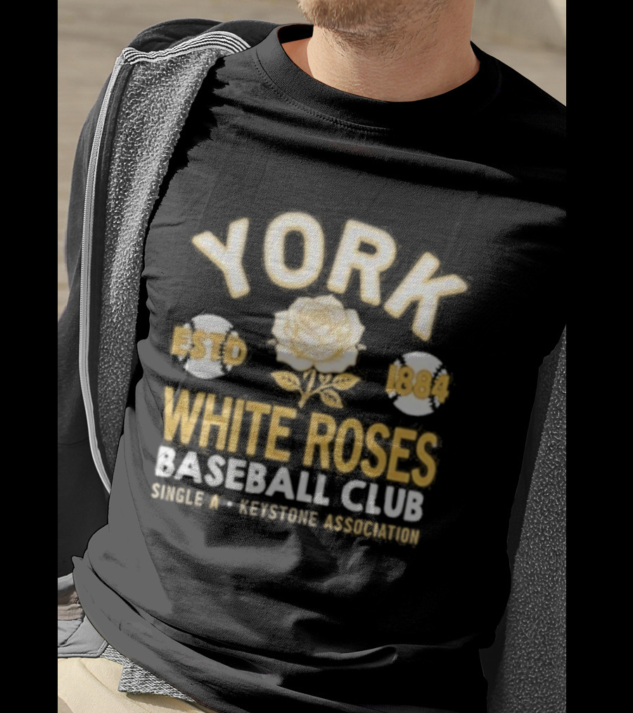 York White Roses Baseball Club Estd 1884 Classic Sports T-Shirt
