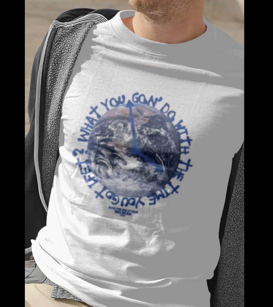 Big Sean Into The W!ld Tour Earth Image With Blue T-Shirt