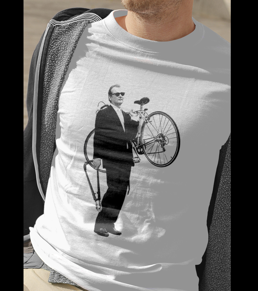 Bill Murray Rushmore Wes Anderson Tribute Cyclist T-Shirt