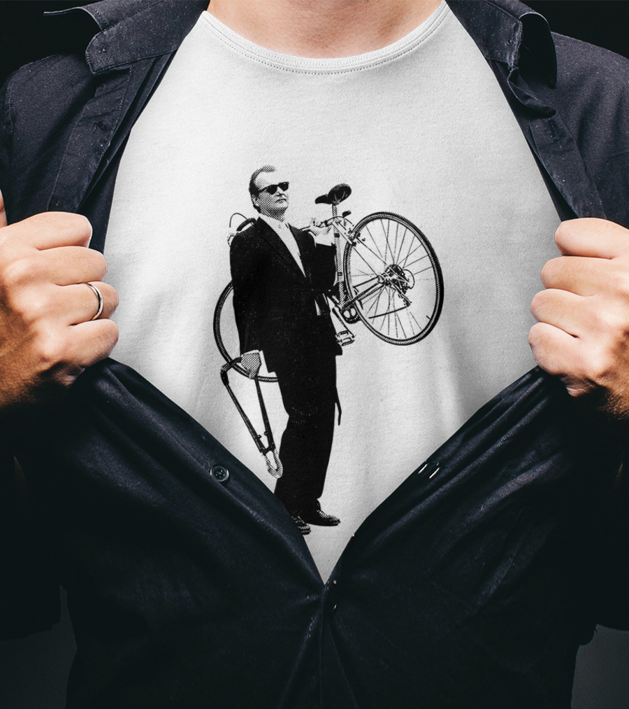 Bill Murray Rushmore Wes Anderson Tribute Cyclist T-Shirt