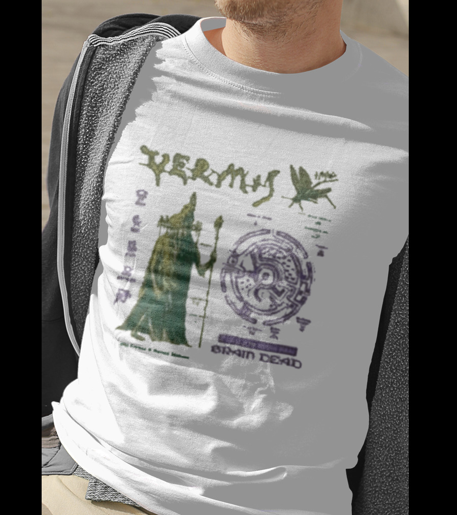 Vermis Brain Dead Fantasy Games Old Curses Mystic Frog Wizard T-Shirt