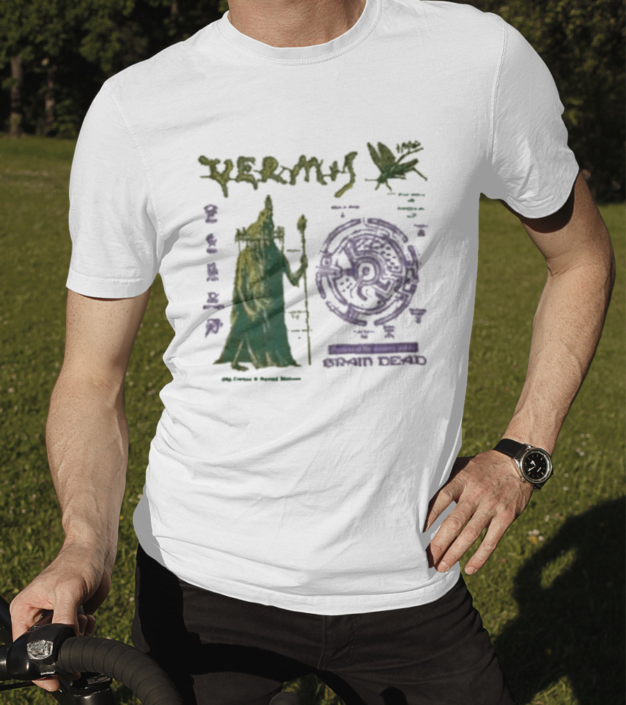 Vermis Brain Dead Fantasy Games Old Curses Mystic Frog Wizard T-Shirt