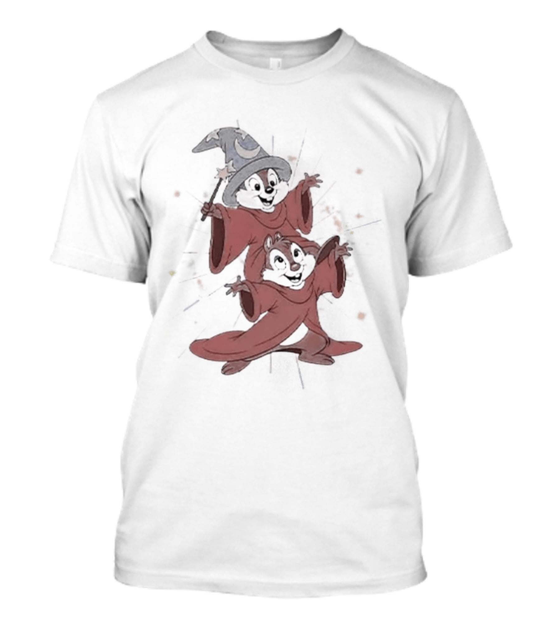 Chip And Dale Disney Wizard Halloween Costumes T-Shirt