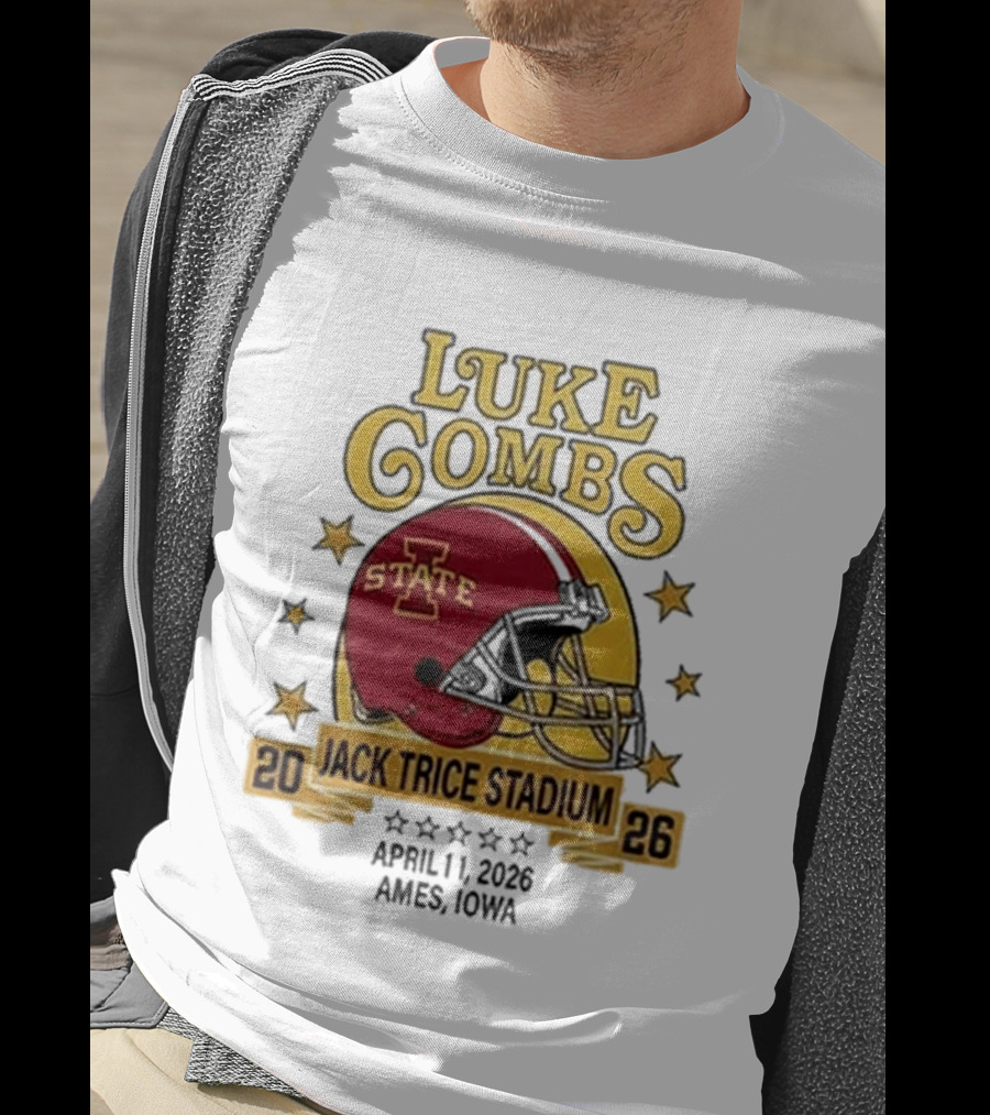 Luke Combs Iowa State Cyclones Jack Trice Stadium April 1 2026 Ames Iowa T-Shirt