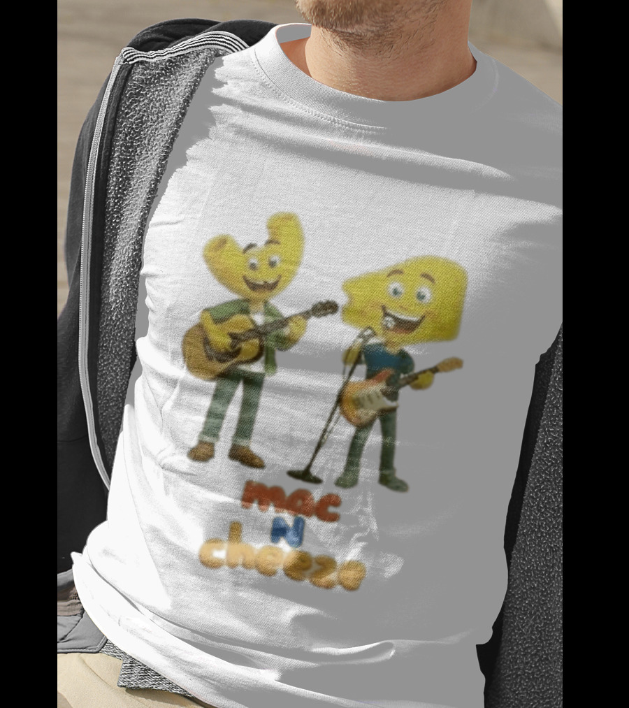 Nashville Predators Mac N Cheese Characters Guitar Duo T-Shirt