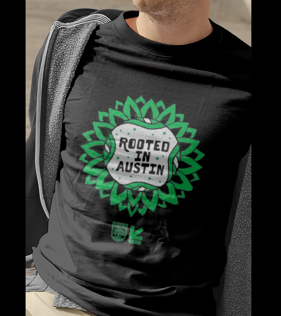 Rooted In Austin Austin FC SXSW Collaboration T-Shirt