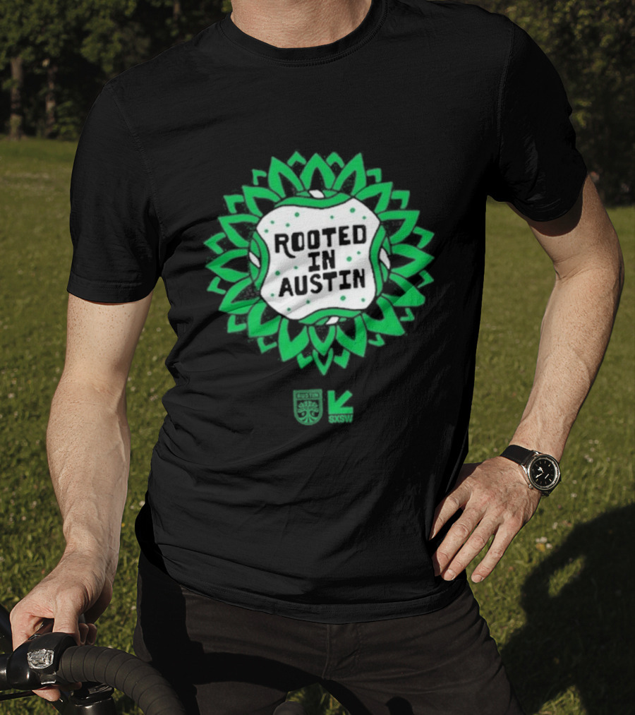 Rooted In Austin Austin FC SXSW Collaboration T-Shirt