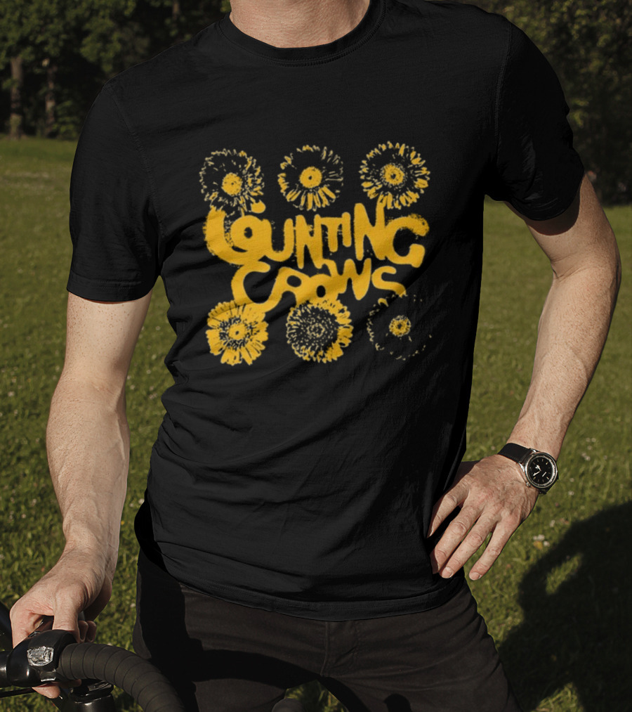 Counting Crows 90's Flower Power Aesthetic T-Shirt