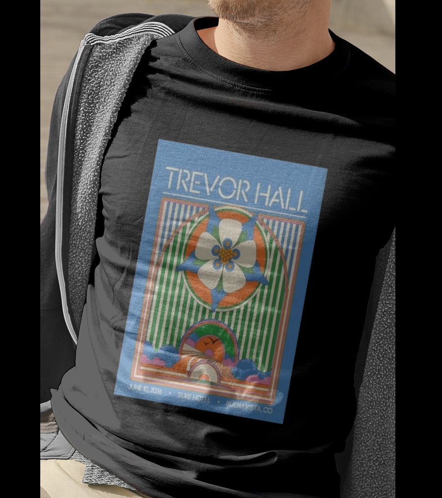 Trevor Hall June 10 2026 Surf Hotel Buena Vista CO Vibrant Floral T-Shirt