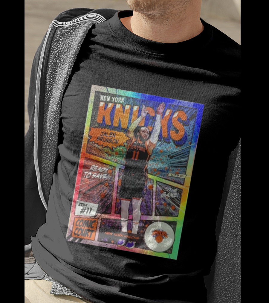 New York Knicks Jalen Brunson Comic Court Issue 11 T-Shirt