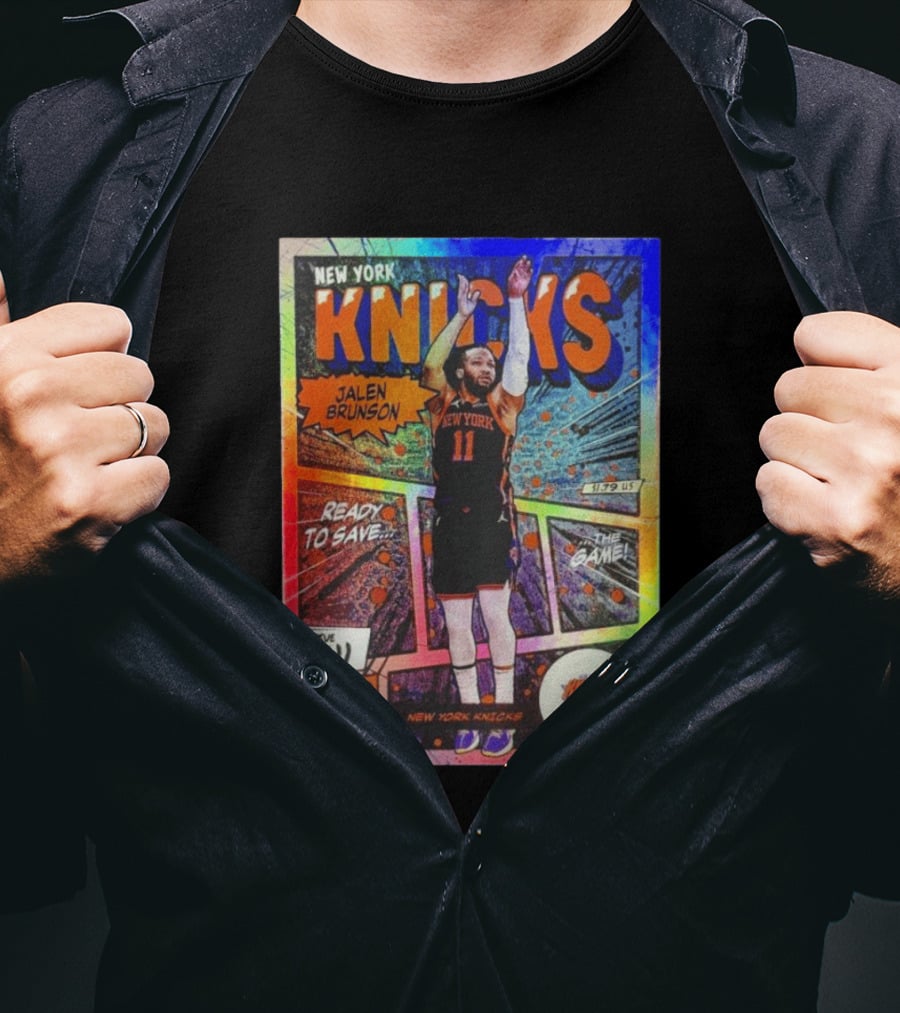 New York Knicks Jalen Brunson Comic Court Issue 11 T-Shirt