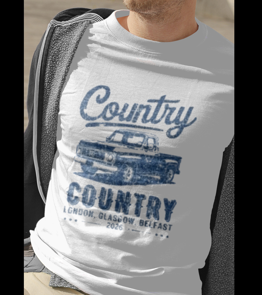 Country To Country London Glasgow Belfast 2026 Classic Car T-Shirt
